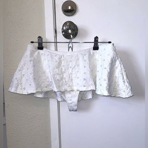 Frankie’s Bikinis & Gigi White Swim Skirt